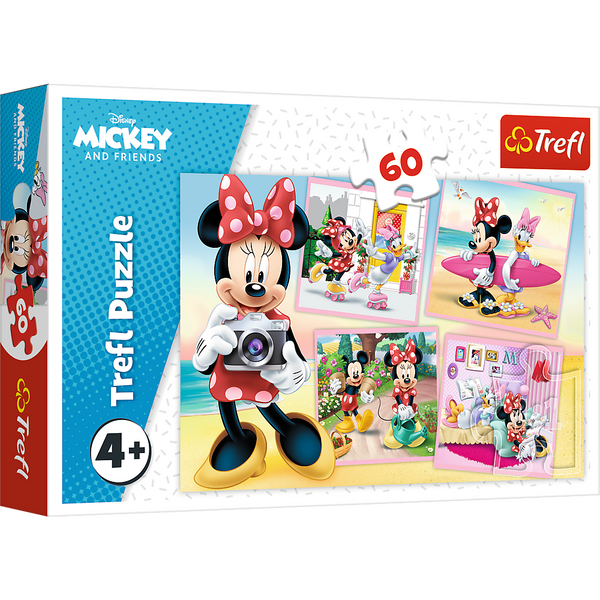 Puzzle - 60 - Lovely Minnie - Disney Minnie Trefl 17360