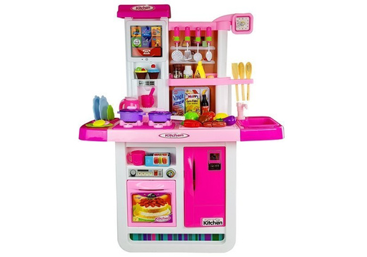Pink Kitchen with Water Pots Groceries Sound