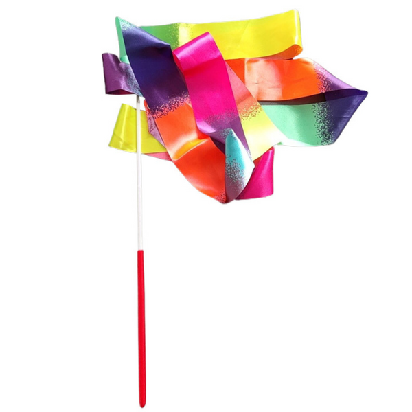 Gymnastikband für Tanzübungen farbig 205 x 5cm