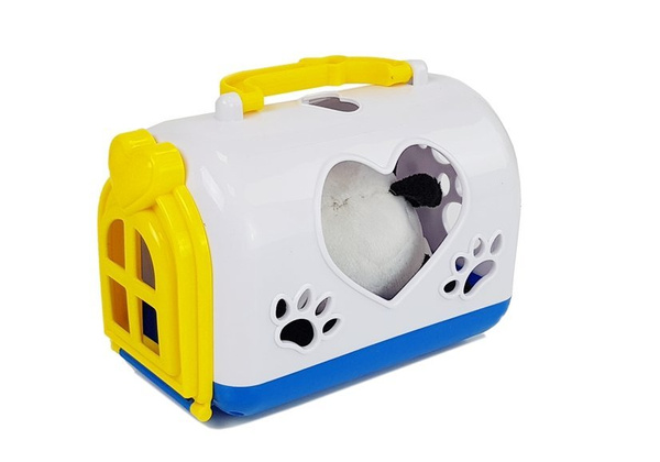 Kleiner Panda mit Transporter Maskottchen