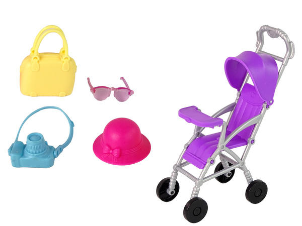 Kinderwagen-Puppen-Set + Zubehör