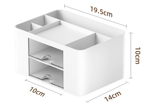Desk Storage Organizer Drawers White