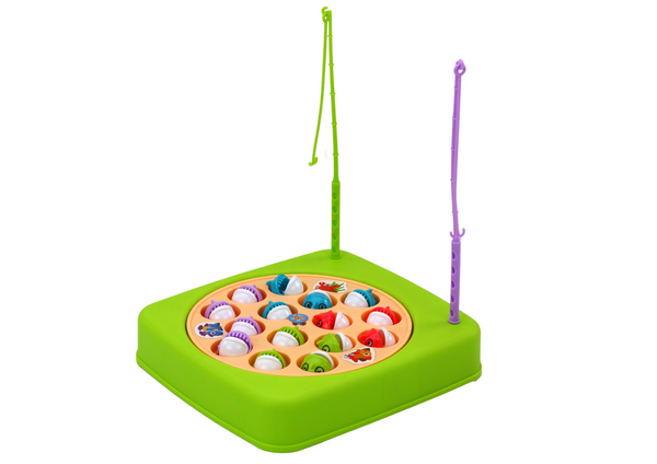 Angel-Arcade-Spiel, 15 Angelruten, grün