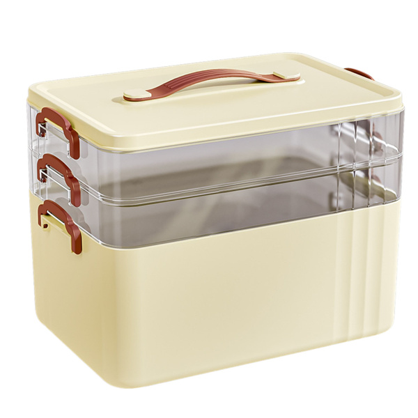 3-Level Roomy Medicine Organizer Box Home First Aid Kit