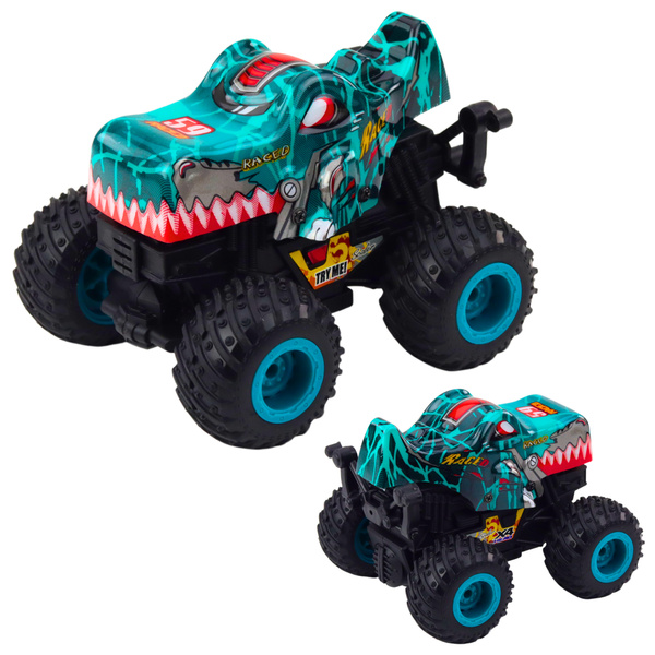 Dinosaur Offroad Vehicle Drive Lights Sounds Green Turquoise