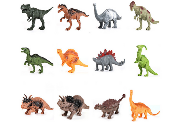 Dinosaurs Figures Set Park Accessories Box 46 Pieces