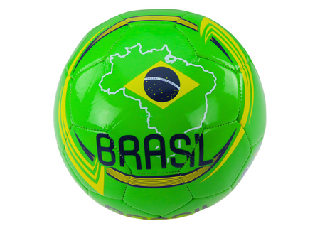 Fußball, Größe 5, Brasilien-Flagge, 24 cm