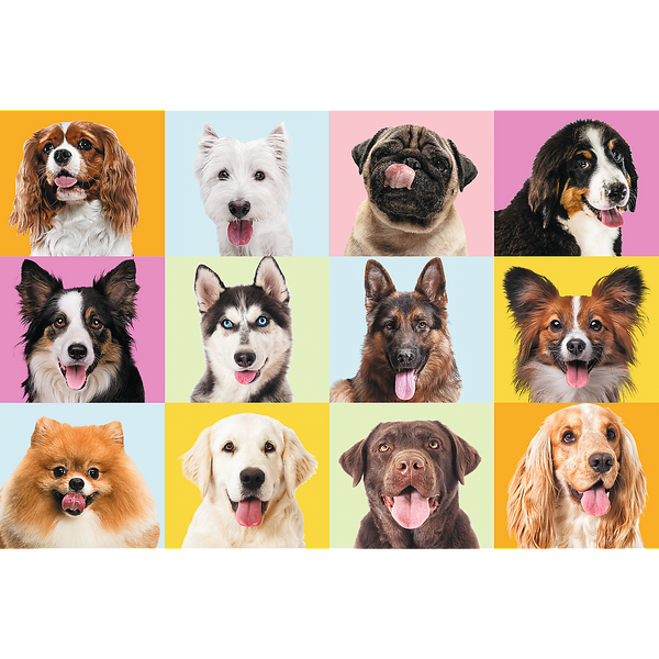 Puzzles - "60" - Sweet puppies / Trefl 17374