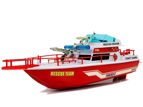 Rescue Boat Battery Boat 4 Directions Red