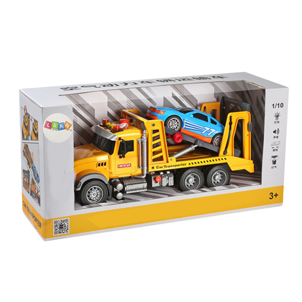 Tow Truck Roadside Assistance Car 2in1 Adjustable Lights Sounds