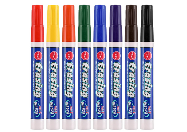 Set mit bunten Whiteboard-Markern, 8-tlg