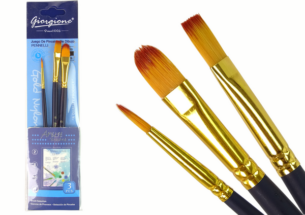 Set of Artist Brushes 3 Shapes