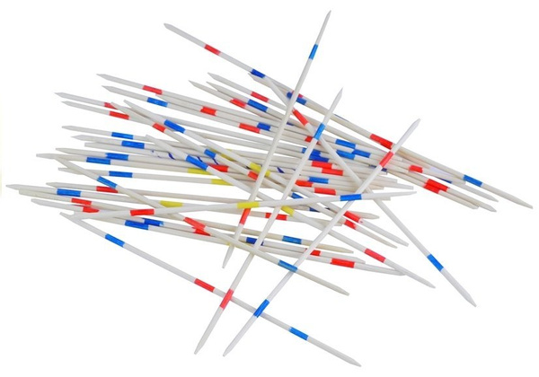 Mikado Wooden Pick-Up Sticks Game Play With Friends