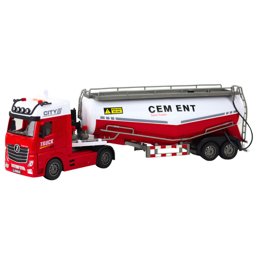 Zementtankwagen mit Wassergießfunktion, Lichtern und Geräuschen