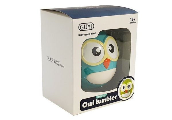 Baby rattle Teether Blue Owl