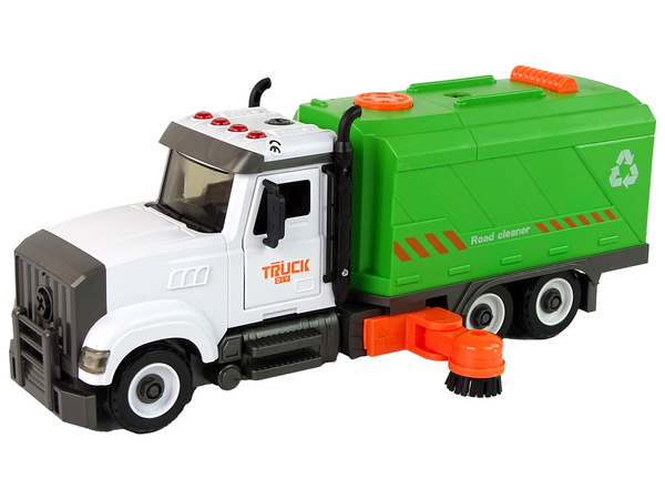 Kehrmaschine zum Abschrauben und Drehen von Zubehör grün