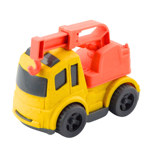 Construction Vehicle Set: Cars, Concrete Mixer, Truck with Hook, BIOPlastic