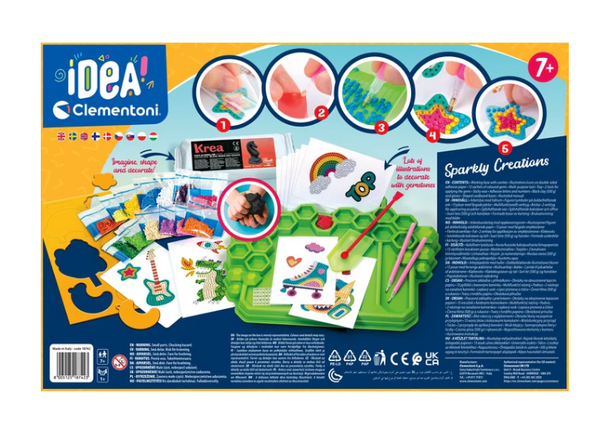 Idea Art Decoration Lab Gemstones Trendy 3D Stickers Clementoni 18742