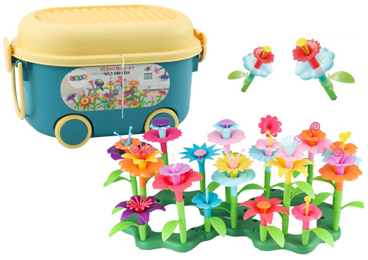 Building Blocks In A Box Garden Flowers 139 Pieces