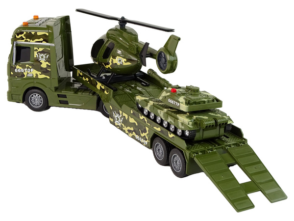 Set Military Tank Friction Drive Helicopter Truck