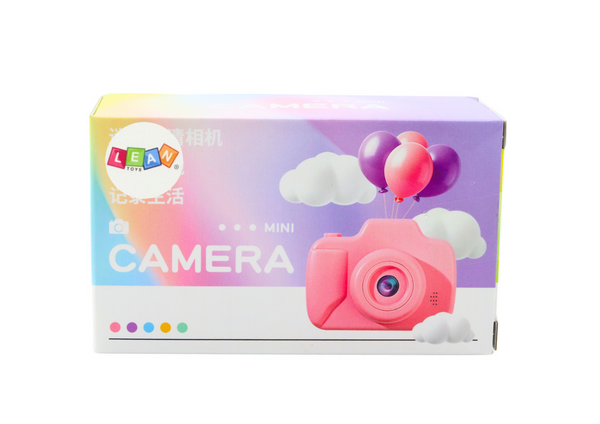 Camera For Kids Photos Recording Games Memory Card 64GB Purple