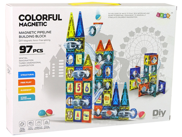 Magnetische Burg 97 el. Kunststoff