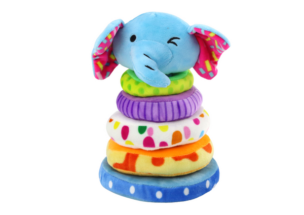 Plüschpyramide Elefant Lernmaskottchen Bunt 24 cm