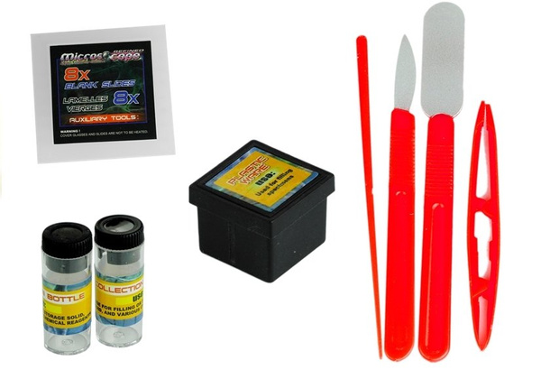 Mikroskop für Kind Zubehör 80x 200x 450x Lichtspiegel Flaschen Set