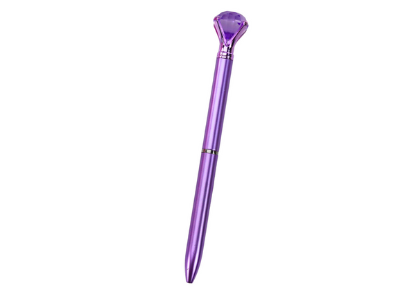 Diamond Ballpoint Pen in Matte Blue Refill 0.7mm Mix