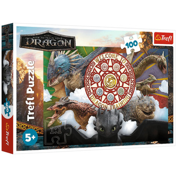 Puzzle 100 – Drachen in Aktion – Trefl 16524