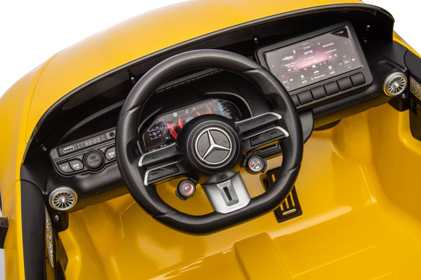 Mercedes AMG SL63 Battery Car, Yellow Painted