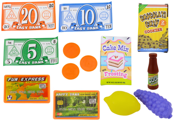 Set Donut Shop Confectionery Cash Register Microwave