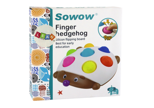 Hedgehog Sensory Toy Educational Board with Tabs
