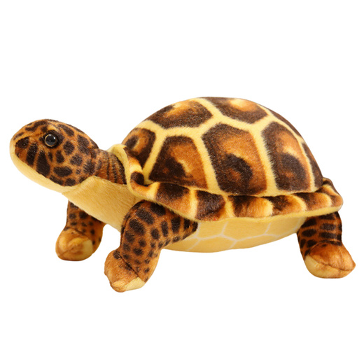 Plüsch-Schildkröten-Maskottchen, kuscheliges braunes Plüschtier, 25 cm