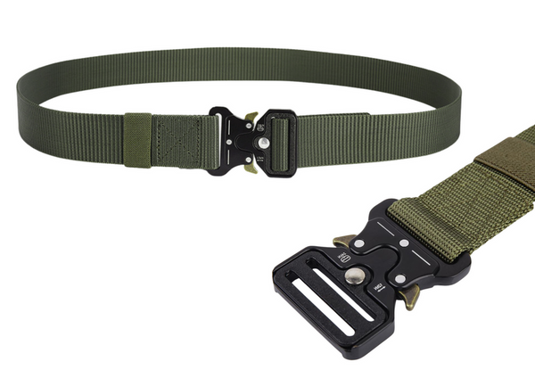 Tactical Military Belt Webbing Black 120 x 3.8cm