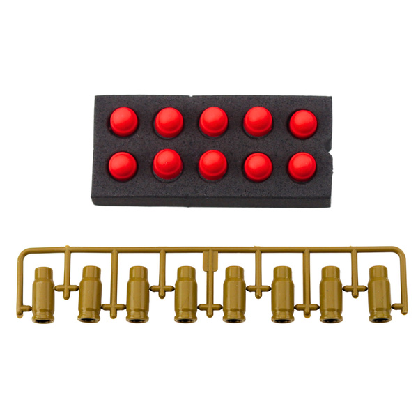 Toy Gun Foam Cartridges Ammunition Shells White