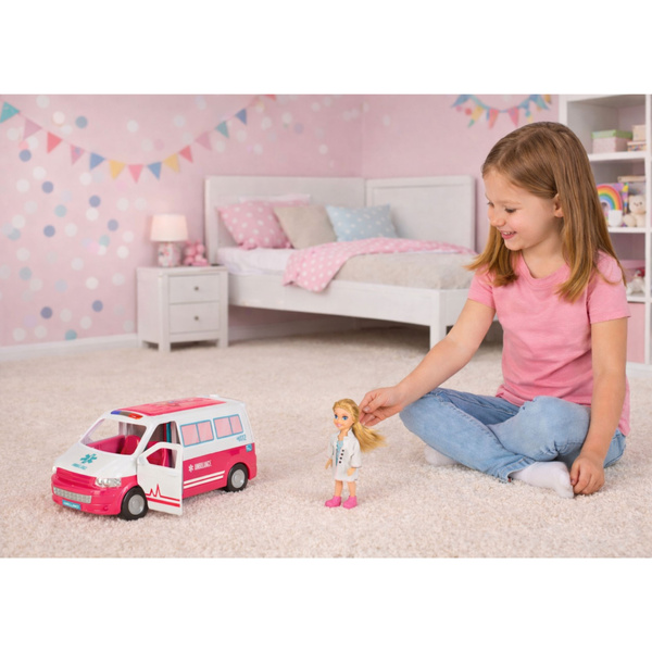 Mobiles Krankenhaus, Krankenwagen, 2-in-1-Puppenarzt, medizinisches Zubehör