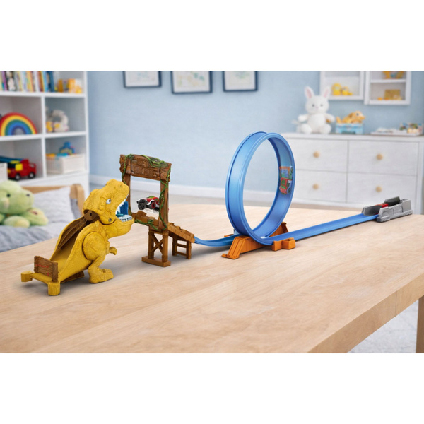 Car Track Catapult Launcher Dinosaur Set