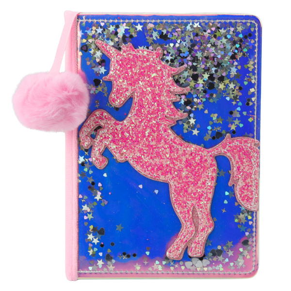 Notizbuch Einhorn Konfetti Holografisch Liniertes Notizbuch A5 80 Blatt