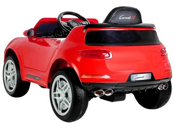 Elektroauto für Kinder Coronet S Rot 2.4G RC mit FM Radio USB MP3 Fahrzeug Auto