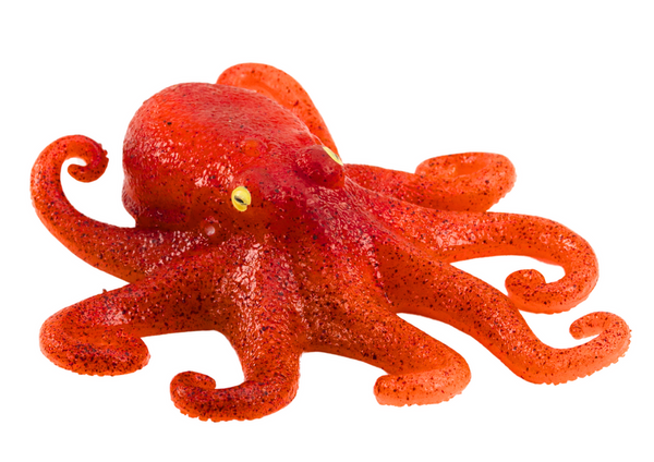 Orange Sea World Oktopus-Figur aus Gummi