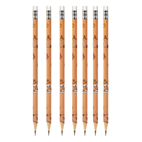 Set HB-Graphitstifte mit Capybara-Radiergummi in einer Tube, 30-tlg.