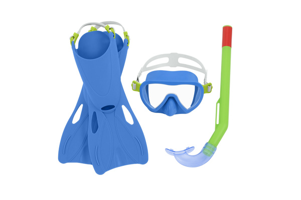 Diving Kit Blue Mask, Fins, Tube Bestway 25039