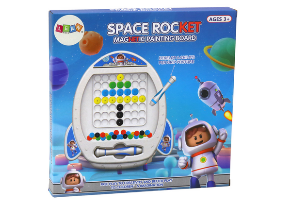 Magnetic Board Space Rocket 7 Designs Pen