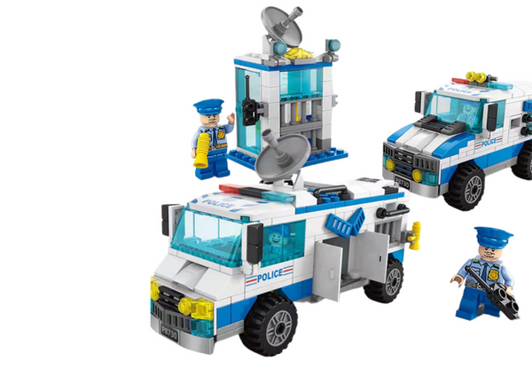 Polizeiblock-Set Polizeiauto Gebäude 271 El