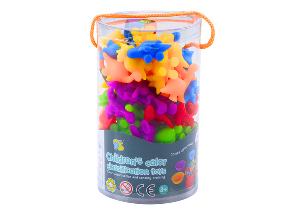 Educational Sorter Set Learning Colors Counting Dinosaurs 48 El