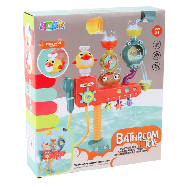 Overflow Bath Toy Wheel Cups Shower