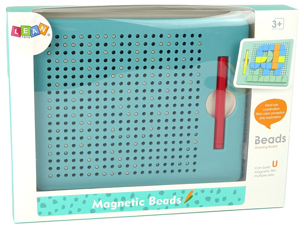 Magnetische Tafel mit Kugeln Magnetische Tafel Magnetische Stifte Blöcke Grün