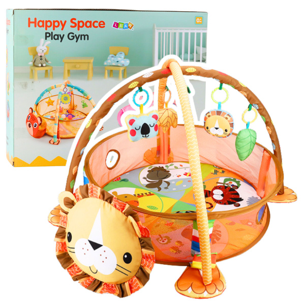 Mat, lounger, playpen, pool, pendants, balls, 20 pcs, 3 in 1, Lion