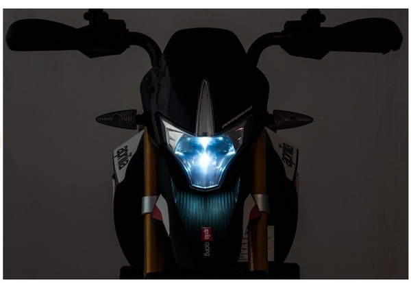 Motorrad Aprilia A007 Rot Ledersitz 2x45W